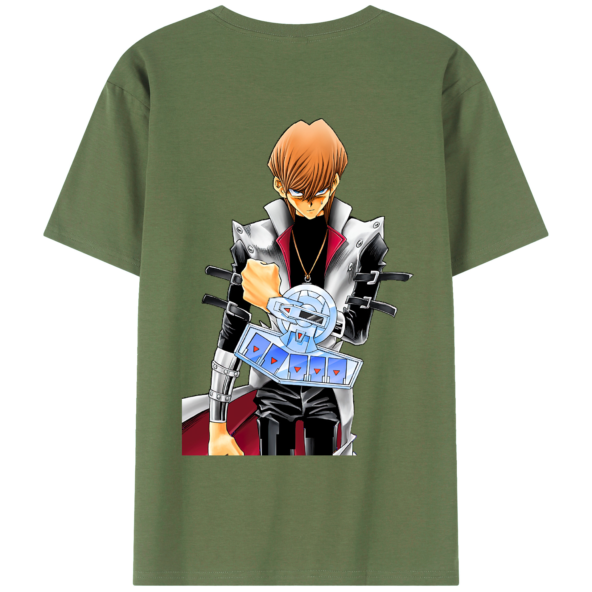 （画像用） 遊☆戯☆王 Yu-Gi-Oh! 綿100％ メンズ半袖Tシャツ（バックプリント） 通気性